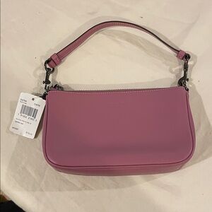 Coach Mauve Leather Shoulder Bag